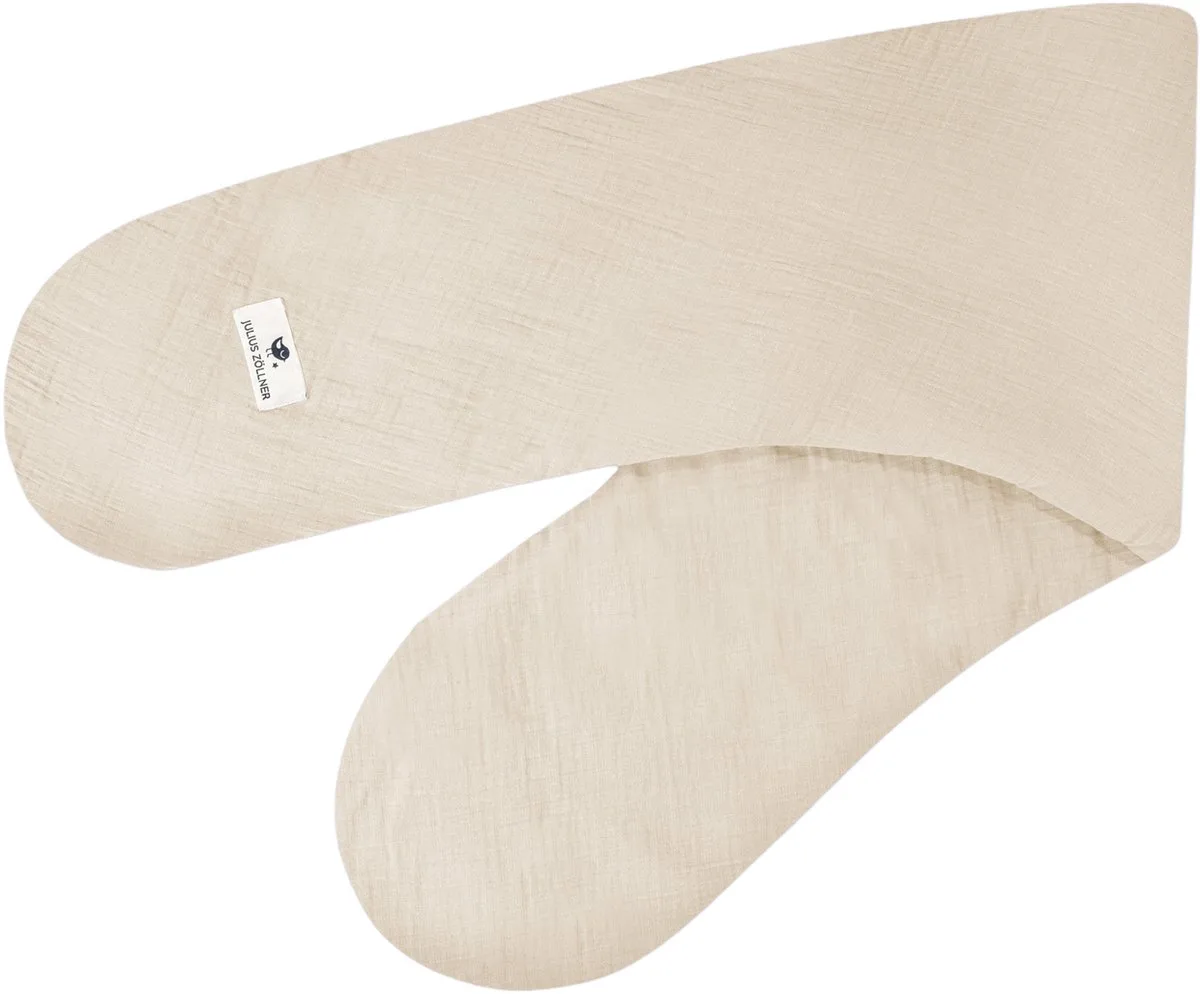 Muslin Voedingskussenhoes - Sand - 190 cm van Julius Zöllner in Beige – productfoto