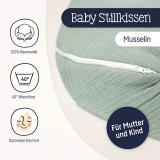 Voedingskussen – 190 cm van Julius Zöllner in Groen – productfoto 3 van 3