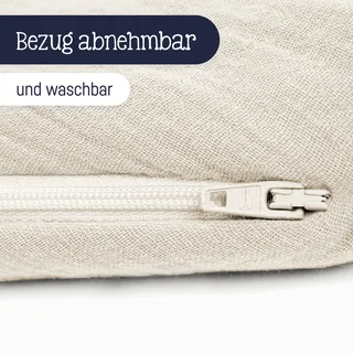 Voedingskussen – Sand – 190 cm van Julius Zöllner in Beige – productfoto 2 van 3
