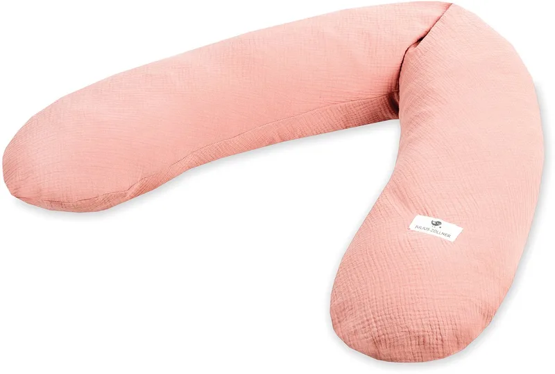 voedingskussen van musselin, dusty rose van Julius Zöllner – productfoto