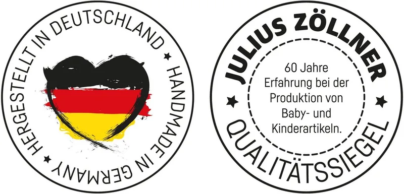 Wickelauflage 2-Keil, Schmusebär, Made in Germany von Julius Zöllner in Weiß – Produktfoto 3 von 4