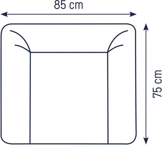 Wickelauflage Softy (1-tlg), Made in Germany de Julius Zöllner en Blanc – photo produit 4 sur 4