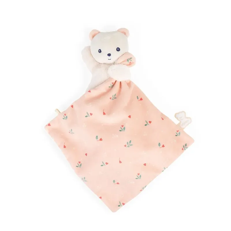 Carre Douceur - Knuffeldoekje - Beer - Roze de Kaloo en Multicolore – photo produit 6 sur 6