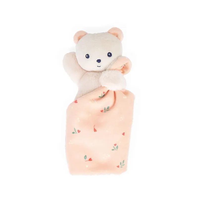 Carre Douceur - Knuffeldoekje - Beer - Roze de Kaloo en Multicolore – photo produit 5 sur 6