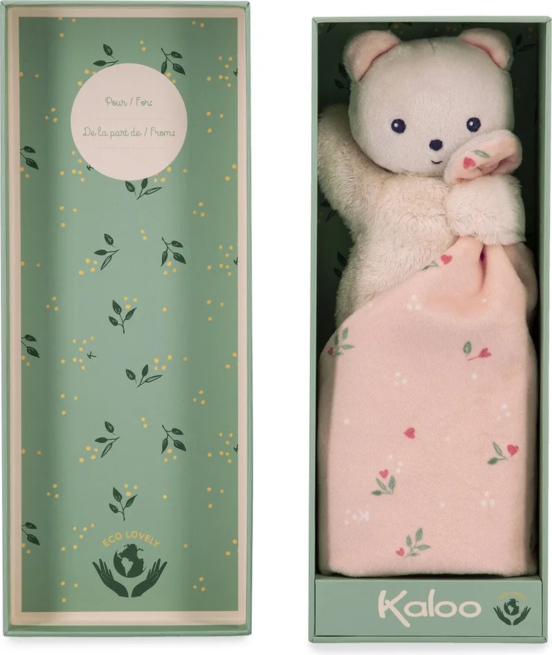 Carre Douceur - Knuffeldoekje - Beer - Roze by Kaloo in Multicolour – product photo