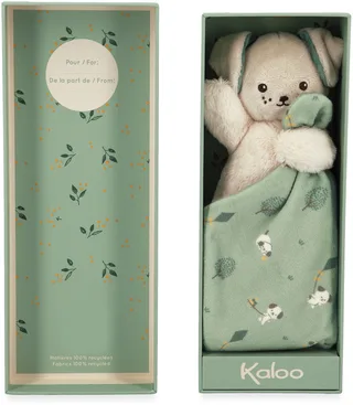 Carre Douceur - Knuffeldoekje - Hond - Groen by Kaloo in Hond Groen – product photo 1 of 6