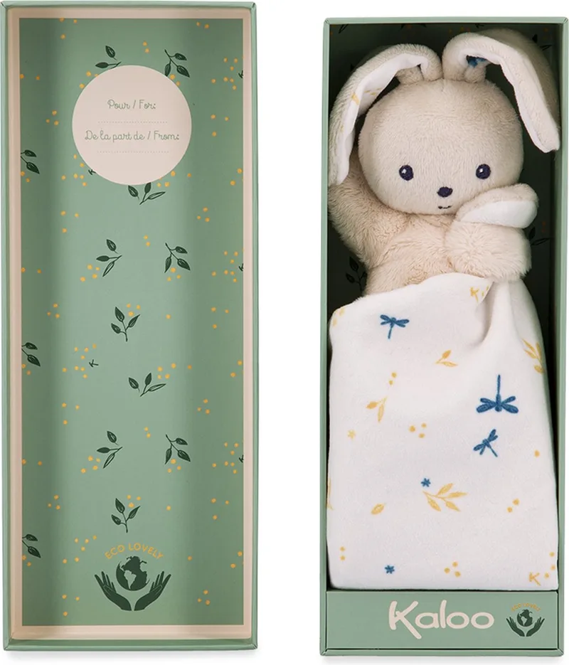 Carre Douceur - Knuffeldoekje - Konijn - Wit van Kaloo in Konijn Wit – productfoto