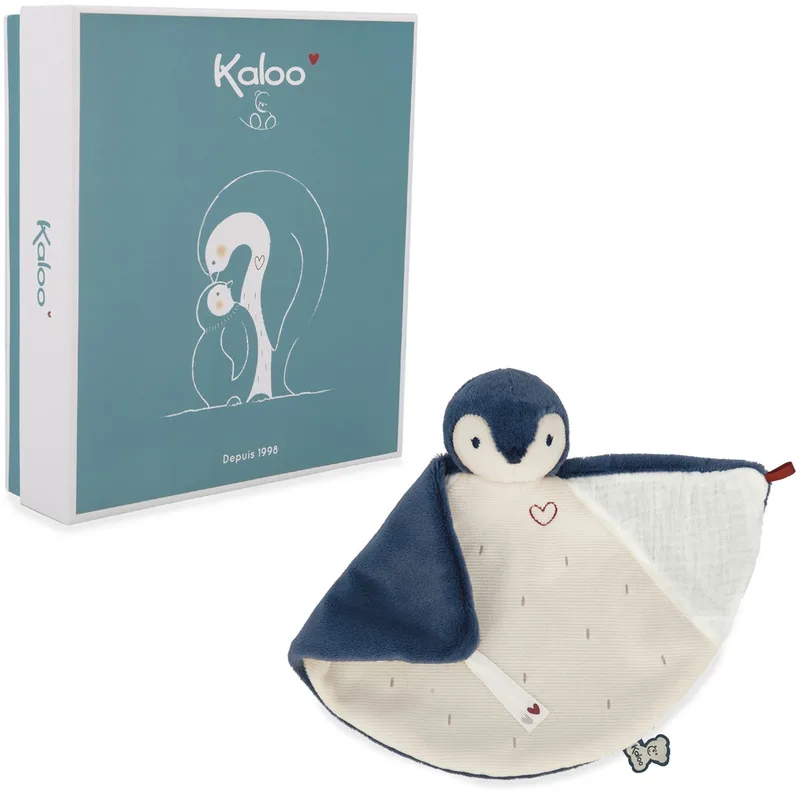 Complices - Knuffeldoek Pinguïn - 24 cm by Kaloo in Blue – product photo