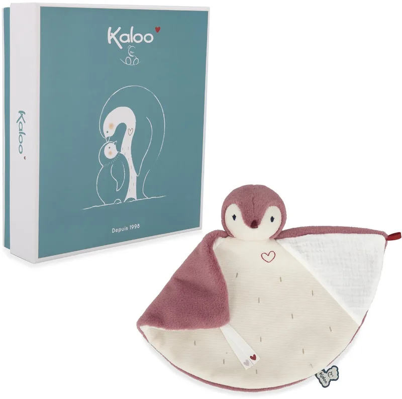 Complices - Knuffeldoek Pinguïn - 24 cm från Kaloo i Rosa – produktbild