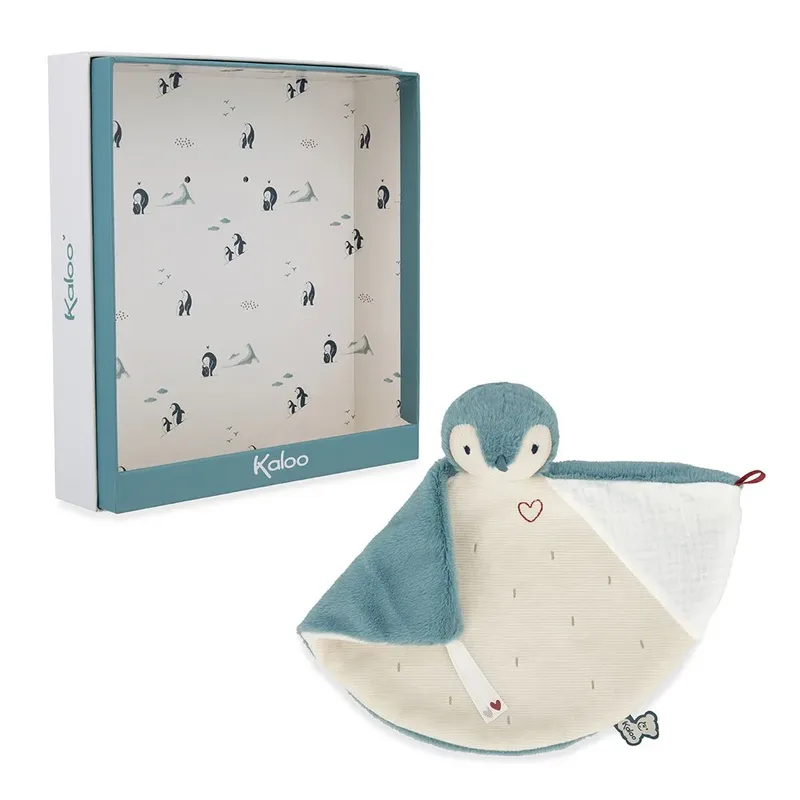 Complices - Knuffeldoek - Pinguïn - 24cm de Kaloo en Vert – photo produit 6 sur 6