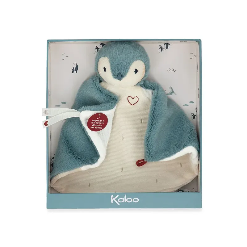 Complices - Knuffeldoek - Pinguïn - 24cm de Kaloo en Vert – photo produit 5 sur 6