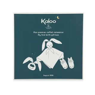 geboorte geschenkdoos - baby cadeau set blauw - knuffeldoek, bijtring, slofjes. från Kaloo i Flerfärgad – produktbild 6 av 6
