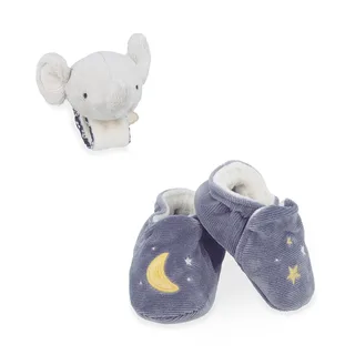 Geluidsarmband & Pantoffels Olifant Knuffel de Kaloo – photo produit 1 sur 6
