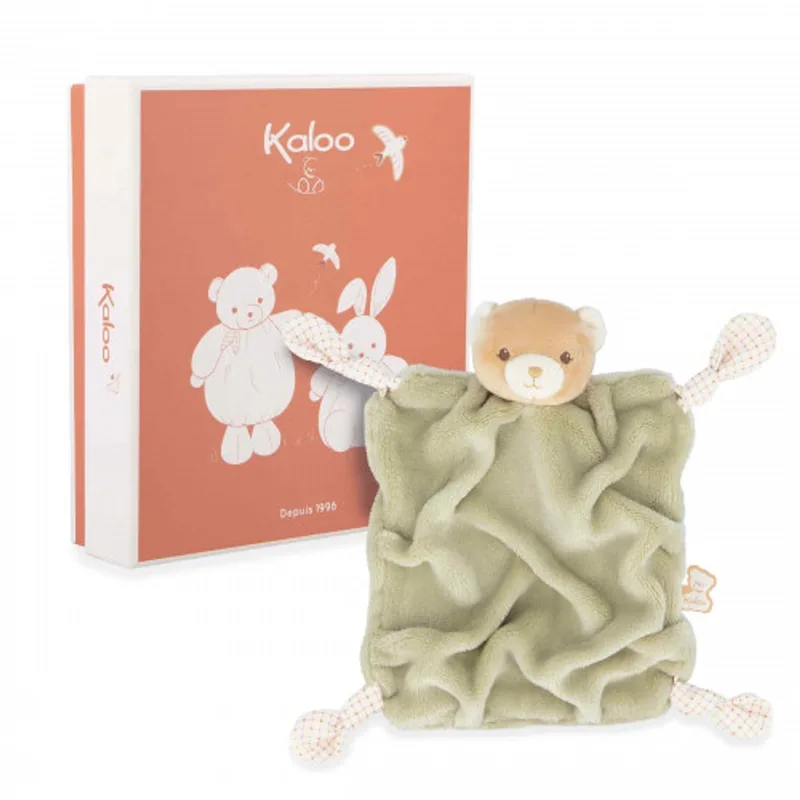Intemporel - Knuffeldoek - Beer - Kleur groen by Kaloo in Beer Groen – product photo