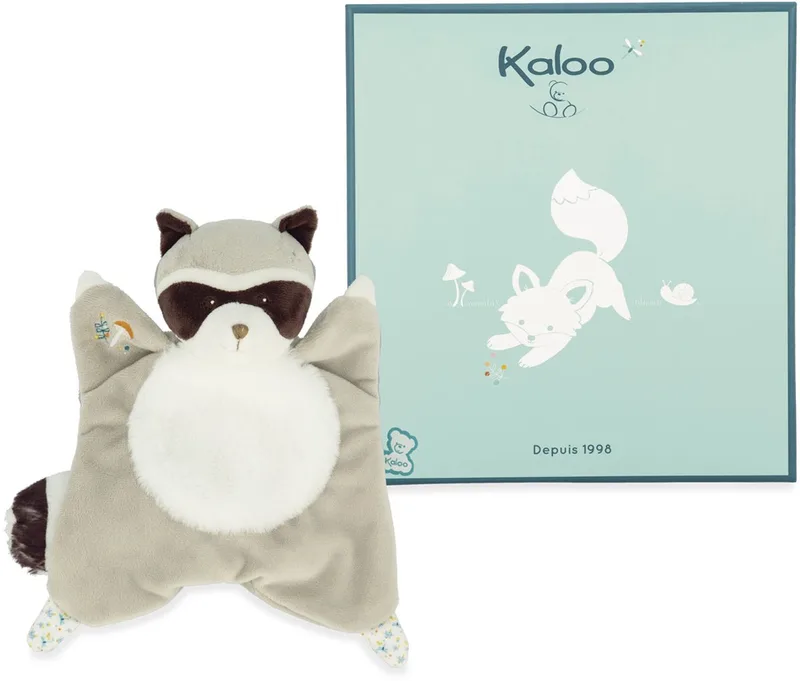 knuffeldoekje Fripons Gaston de Wasbeer - zacht speelgoed. by Kaloo in Multicolour – product photo