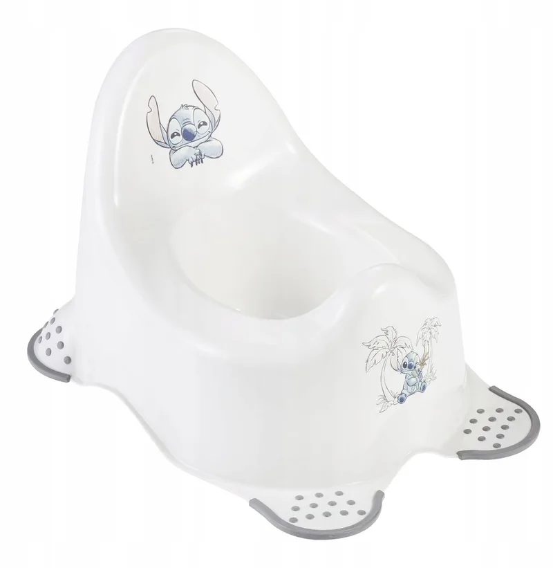 Plaspotje Stitch - Anti Slip Plaspotje - max 15kg van Keeeper in Wit – productfoto