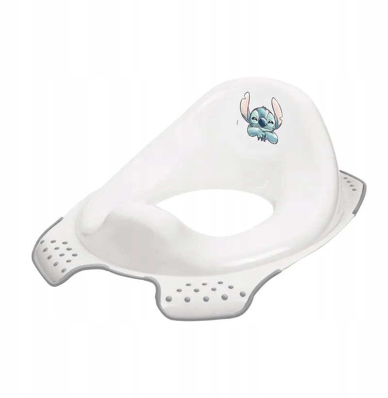 Stitch - Toilettrainer - antislip van Keeeper in Wit – productfoto