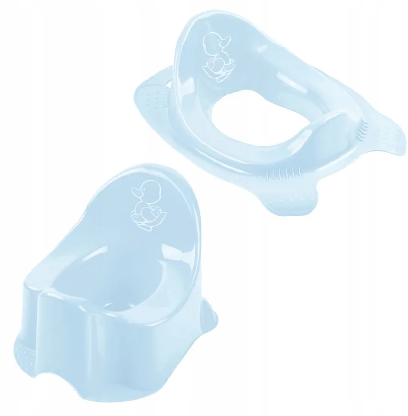 Zet Zuza Toiletbril & Potje Franek Pure - Veilig & Comfortabel de Keeeper en Bleu – photo produit