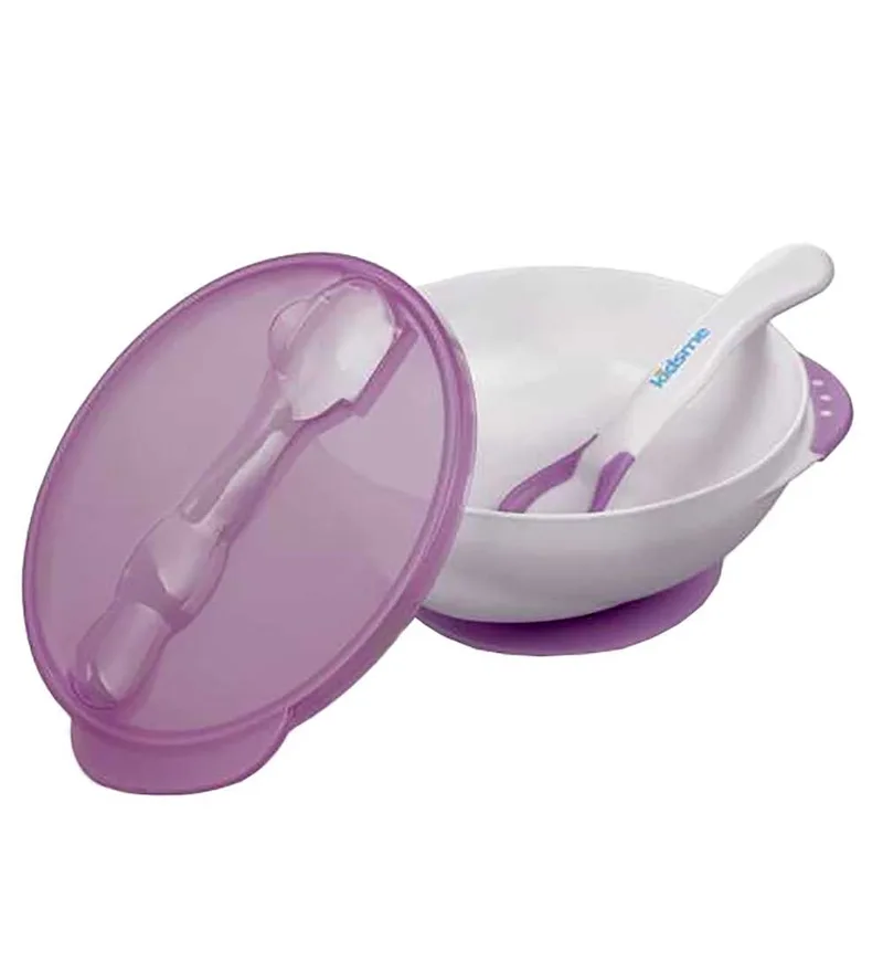 Kom m. Lepel - Paars de KidsMe – photo produit