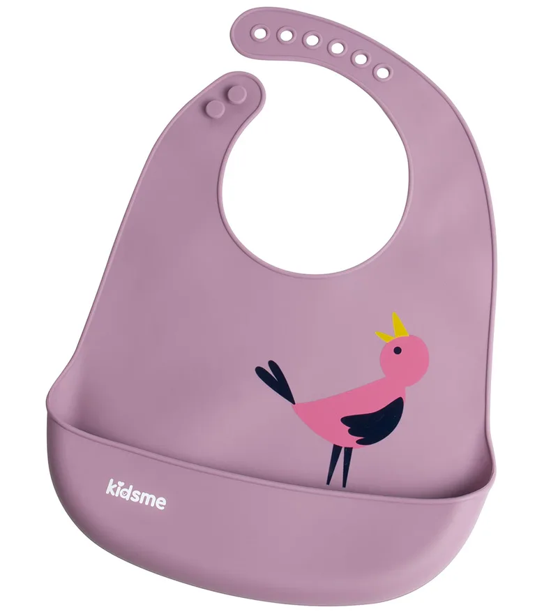 Slabbetjes - Easy Clean Bib - Plum by KidsMe – product photo