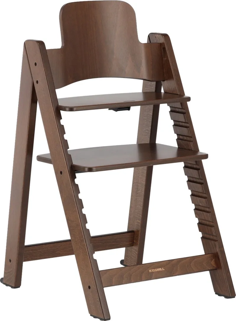 Up! Kinderstoel Beukenhout - Walnootkleur van Kidsmill in Bruin 1 – productfoto