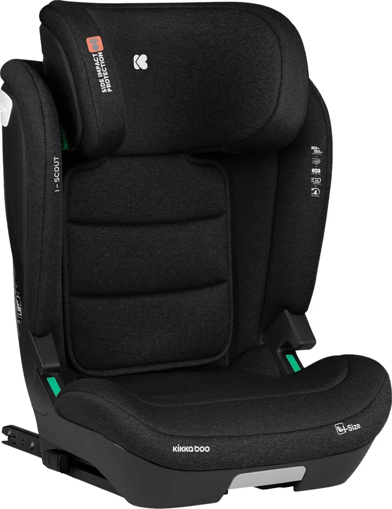 Autostoel i-Scout de Kikkaboo en Zwart – photo produit