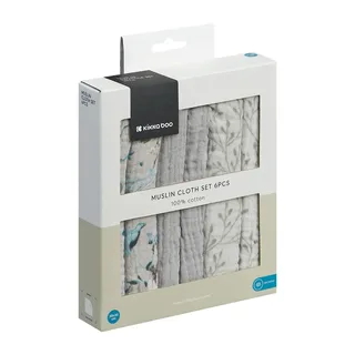 Dreamy Fields Set Van 6 Mousseline Doeken 30x30 Cm de Kikkaboo – photo produit 2 sur 2