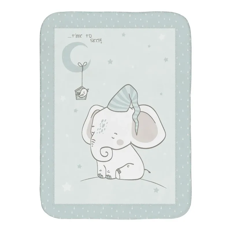 Elephant Time Superzachte Babydeken 80/110 Cm de Kikkaboo – photo produit