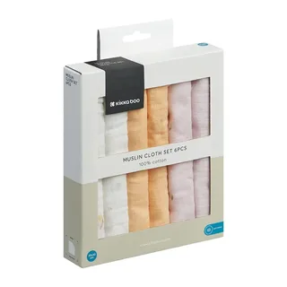 Hedge-hugs Set Van 6 Mousseline Doeken 30x30 Cm de Kikkaboo – photo produit 2 sur 2