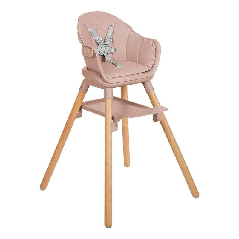 Kikkaboo 2-in-1 Woody 2024 Kinderstoel Voor Thuis Roze Kinderen från Kikkaboo i Rosa – produktbild 2 av 6