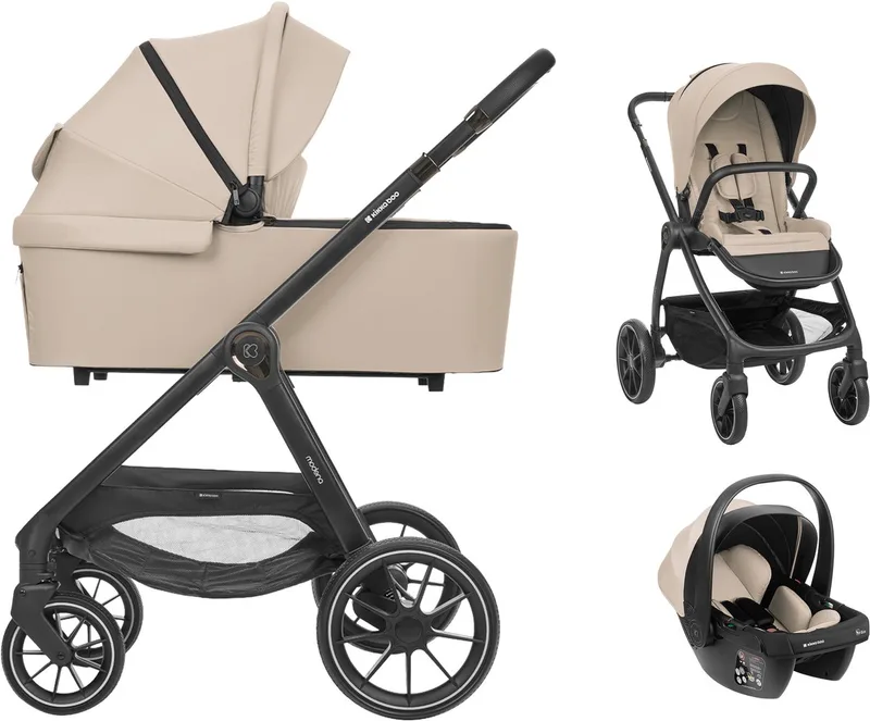 Modena 3-in-1 Kinderwagen från Kikkaboo i Beige – produktbild
