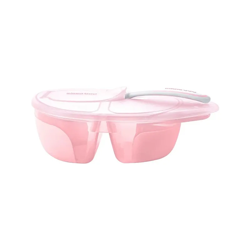 Of Two Compartments With Tasty Spoon Skål från Kikkaboo – produktbild