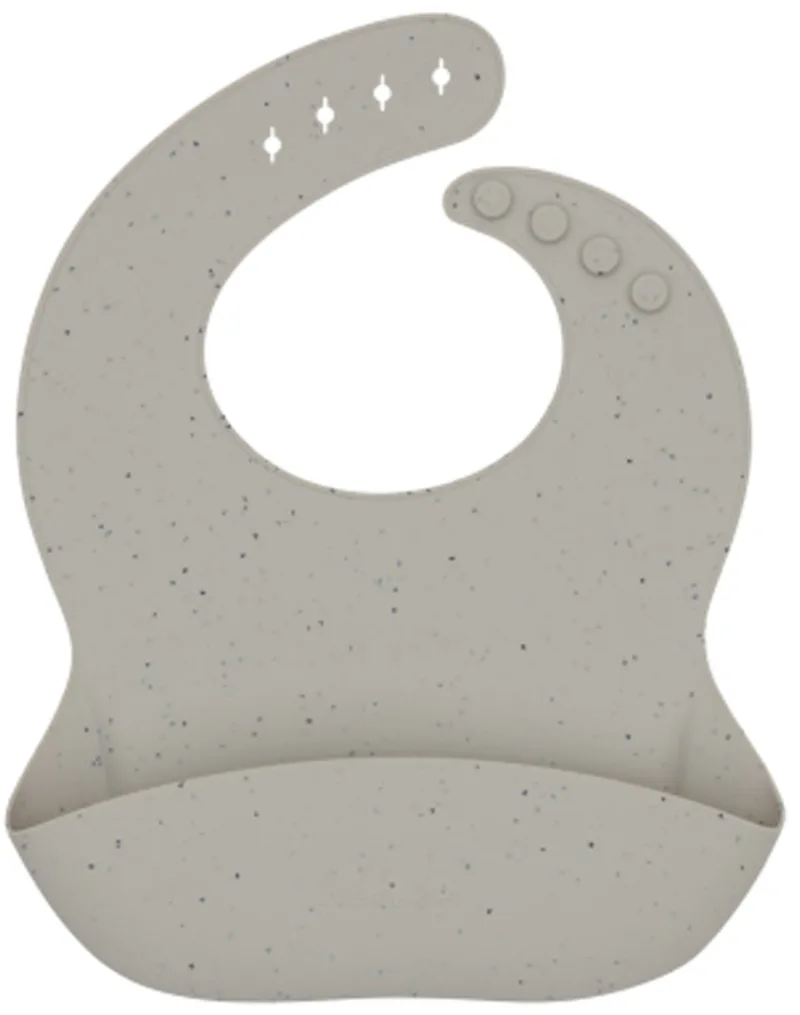 Slabbetje - Platina Siliconen - Zand van Kikkaboo in Beige – productfoto