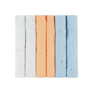 Stripy Friends Set Van 6 Mousseline Doeken 30x30 Cm de Kikkaboo – photo produit 1 sur 2