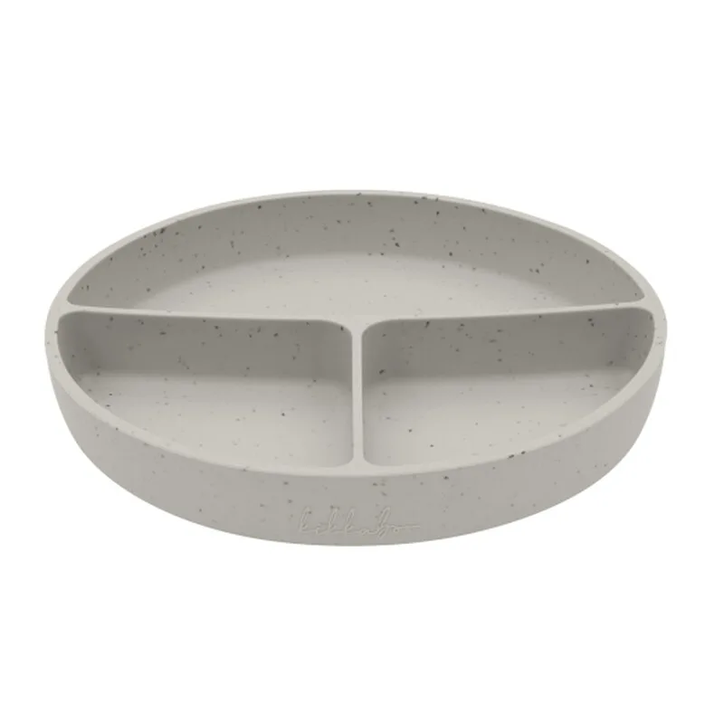 Teller mit Saugnapf Platinum Silicone Sand van Kikkaboo – productfoto