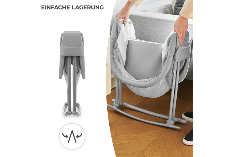 Baby-Reisebett LOVI by Kinderkraft in Grey – product photo 5 of 5