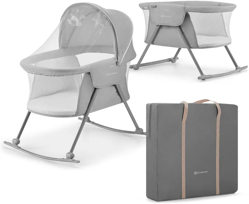 Baby-Reisebett LOVI by Kinderkraft in Grey – product photo 2 of 5