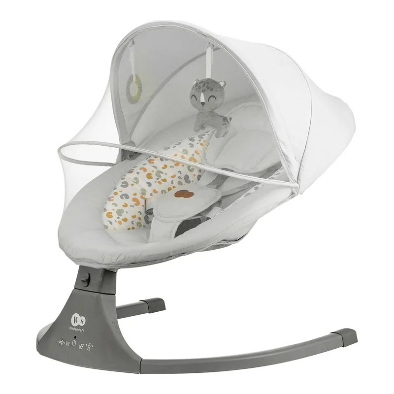 Babyschaukel LUMI 2in1 by Kinderkraft in Grey, 55 × 59 × 70 mm – product photo