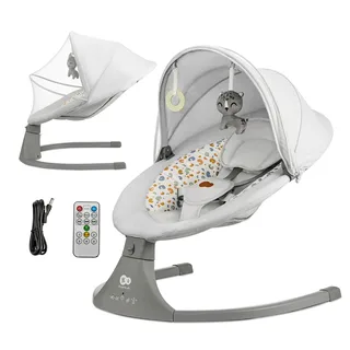 Babyschaukel LUMI 2in1 von Kinderkraft in Grau, 55 × 59 × 70 mm – Produktfoto 3 von 3