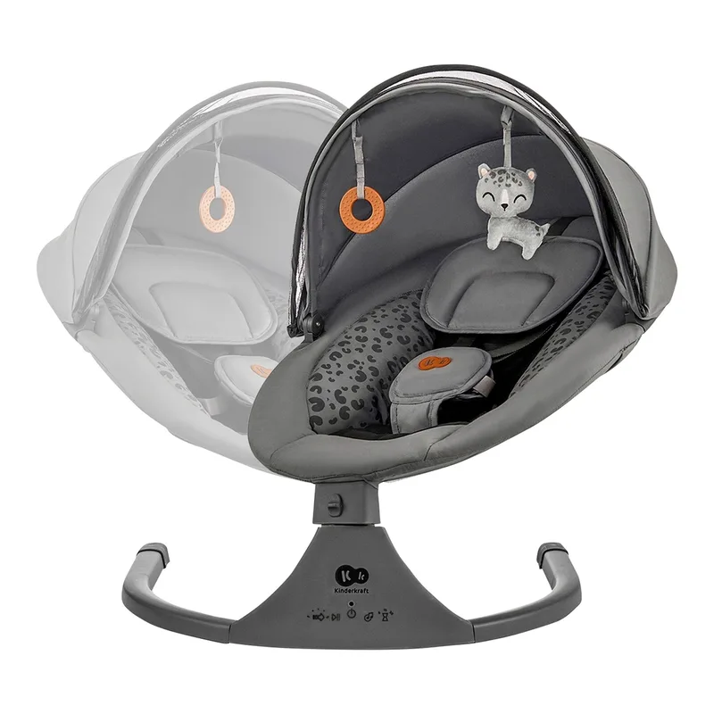 Babywippe LUMI 2 by Kinderkraft in Grey – product photo 2 of 3