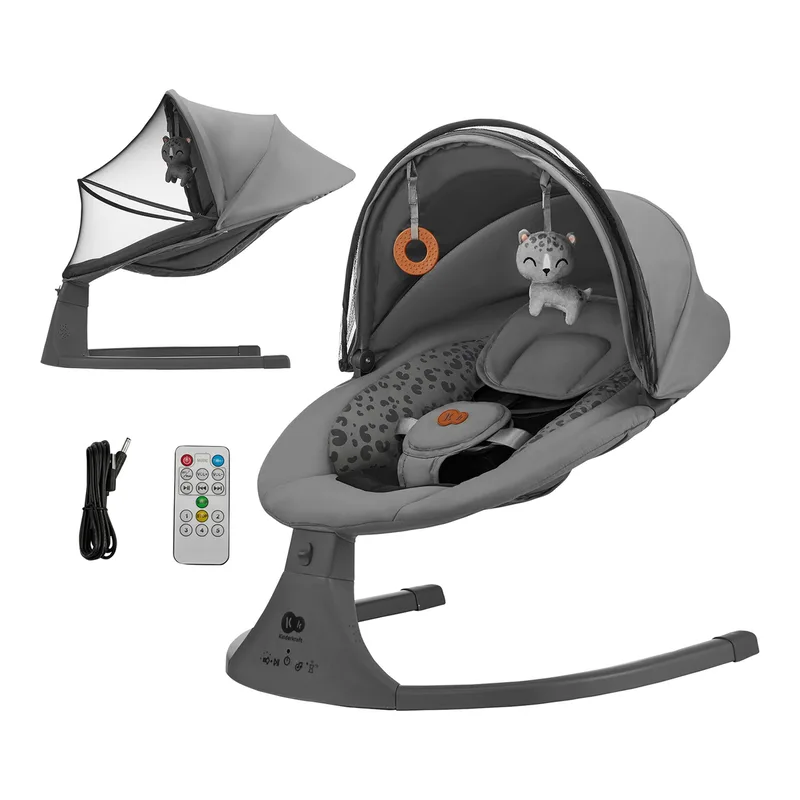 Babywippe LUMI 2 by Kinderkraft in Grey – product photo 3 of 3