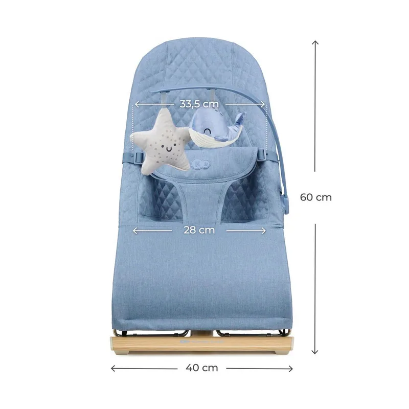 Babywippe MIMI von Kinderkraft in Blau, 72 × 40 × 60 mm – Produktfoto 3 von 3