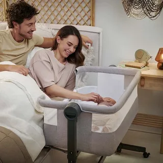 Beistellbett 2in1 NESTEE UP 2 by Kinderkraft in Beige, 98 × 51 × 68 mm – product photo 4 of 4