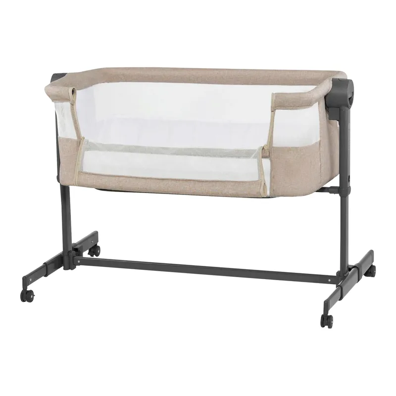 Beistellbett 2in1 NESTEE UP 2 by Kinderkraft in Beige, 98 × 51 × 68 mm – product photo 1 of 4