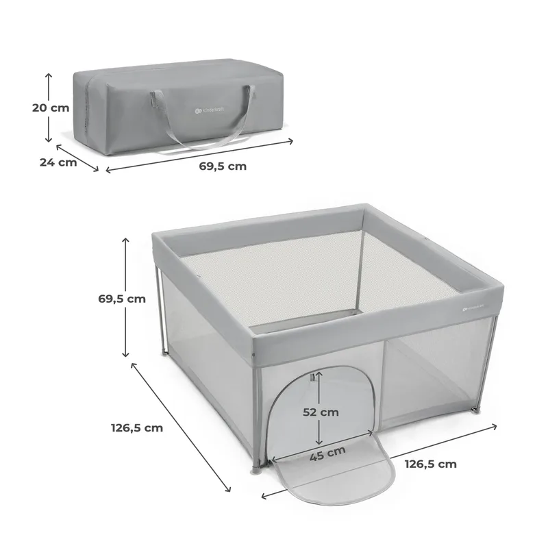 Campingbed/Box Kinderkraft Ziki van Kinderkraft – productfoto 3 van 4
