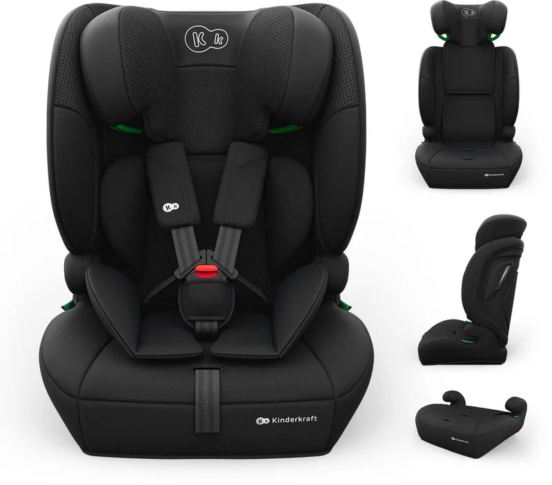 COMFORT UP 2 PLUS – Autostoel - 3-in-1 - Verstelbare Hoofdsteun by Kinderkraft in Zwart – product photo