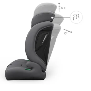 COMFORT UP 2 PLUS – Autostoel - Meegroeiend - Verstelbaar von Kinderkraft in Grau – Produktfoto 2 von 4