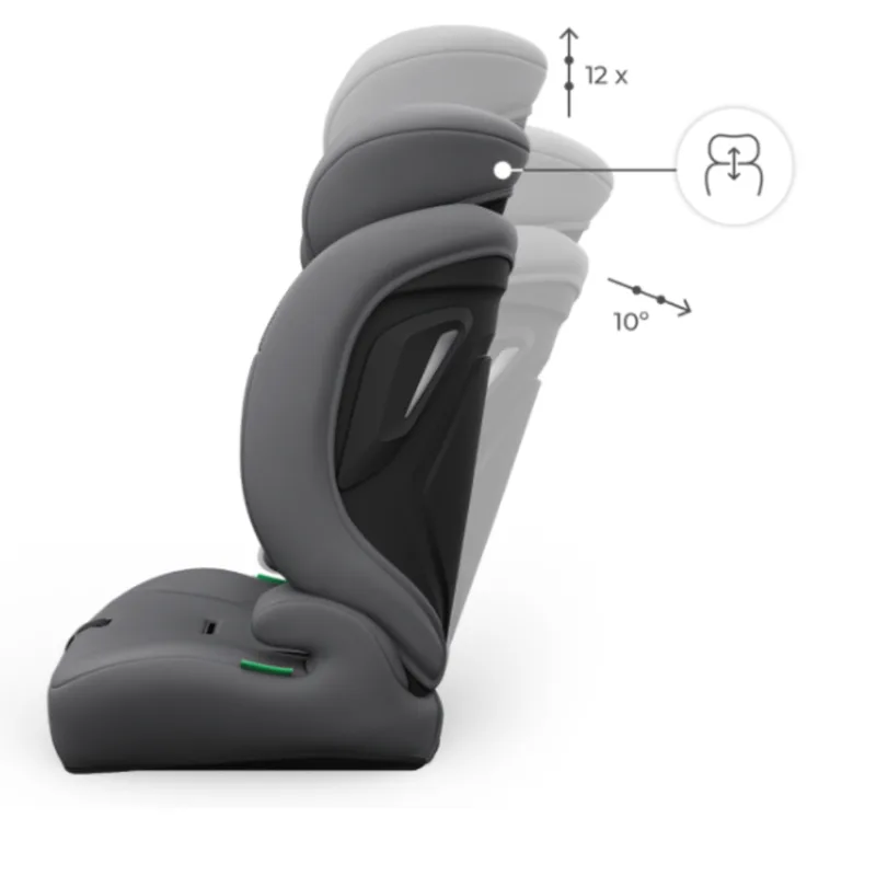 COMFORT UP 2 PLUS – Autostoel - Meegroeiend - Verstelbaar von Kinderkraft in Grau – Produktfoto 2 von 4