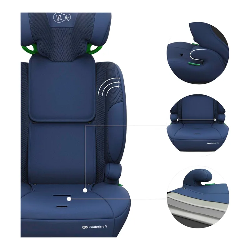 COMFORT UP 2 PLUS - Autostoel - Verstelbare Hoofdsteun by Kinderkraft in Blue – product photo 2 of 3