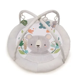COZYPLAY Educatief Speelkleed - Met 2 Knuffels, Bijtring en Spiegeltje - Wasbaar, Compact en Draagbaar - Ø91 cm - Lichtgrijs by Kinderkraft in Grey – product photo 3 of 4